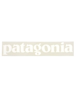 Patagonia Logo Sticker 8in in White